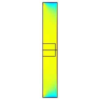the piezoresistive signal profile in conventional design